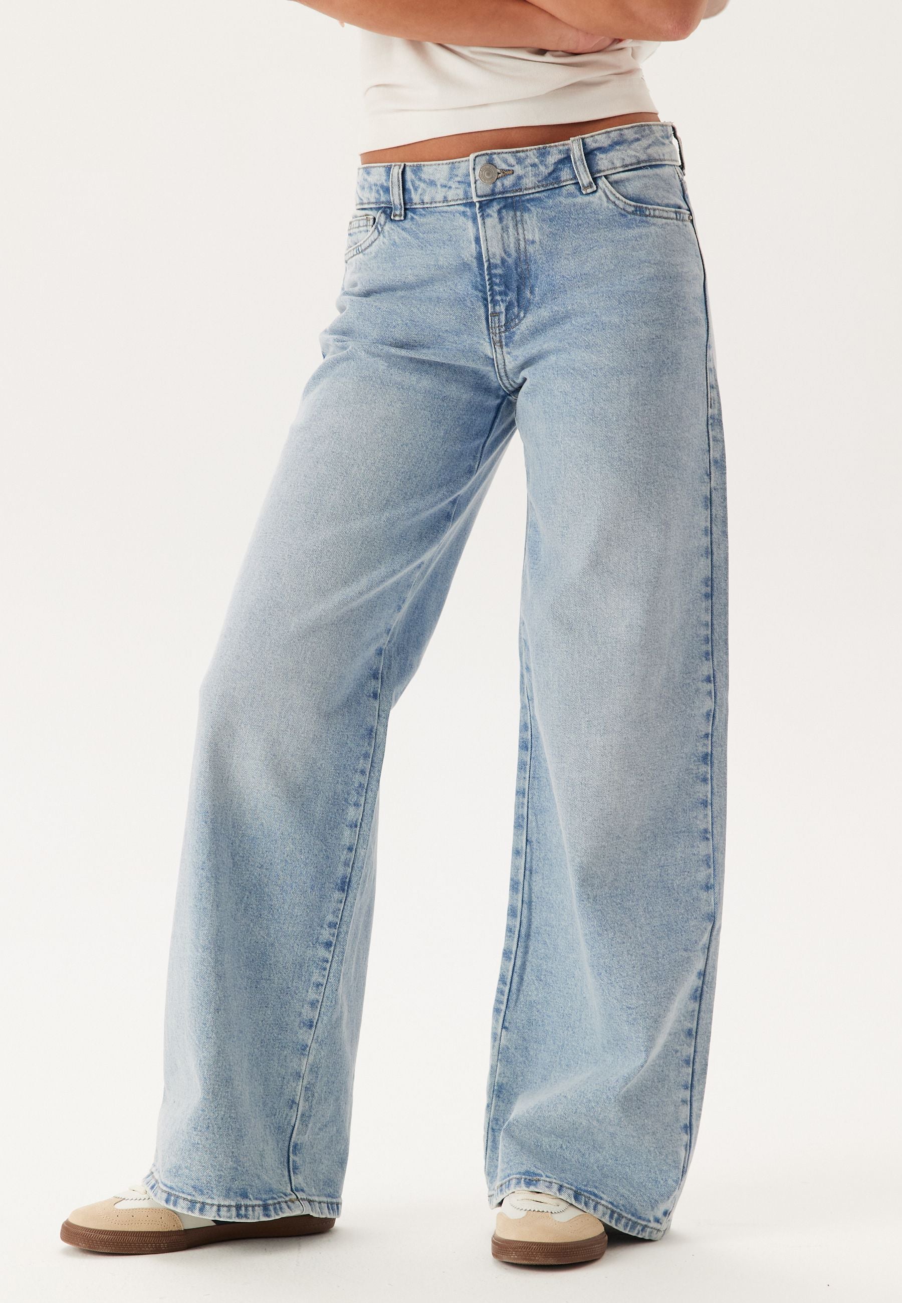 Pieces Pcselma Lw Wide Jeans Lb