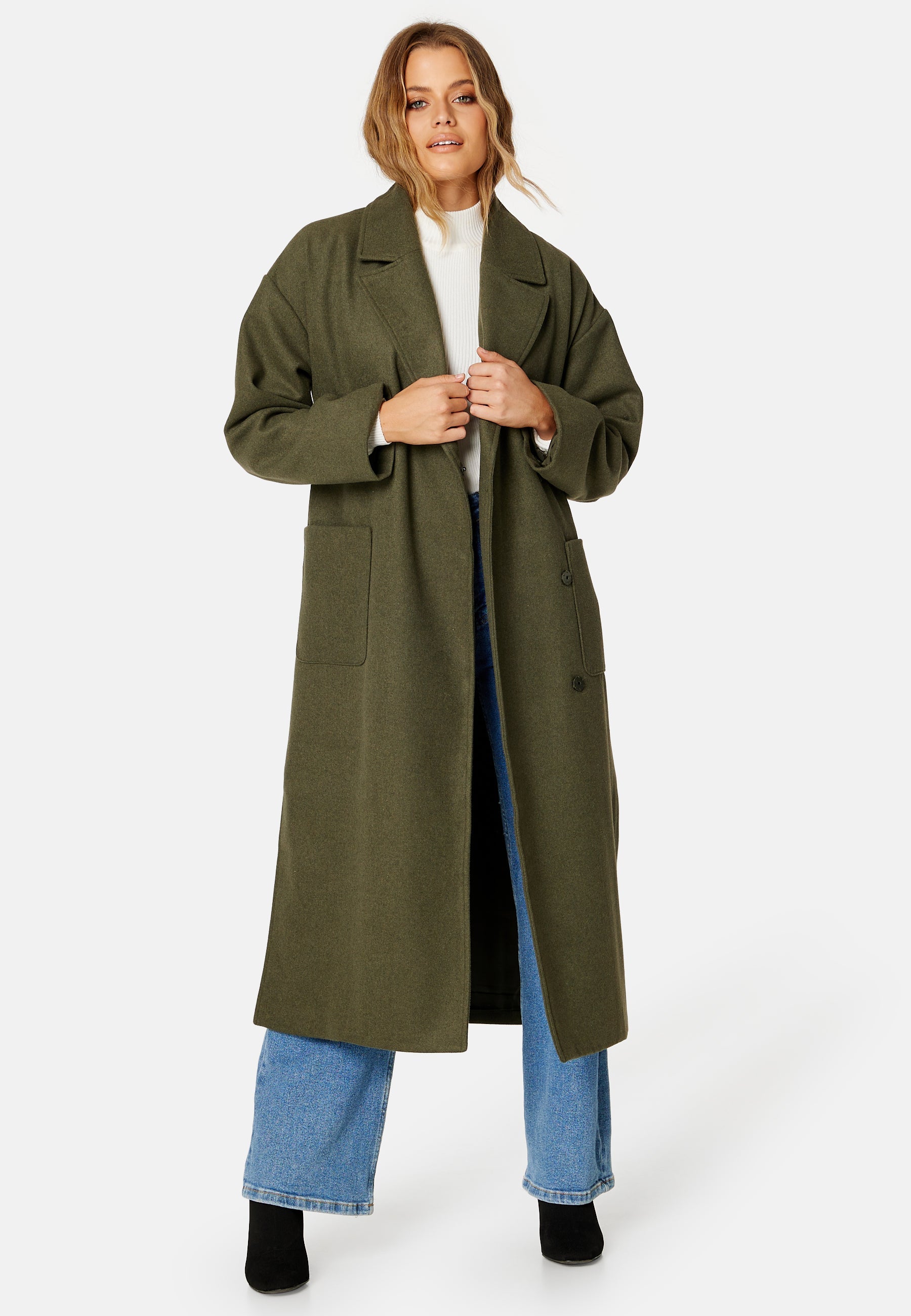 BUBBLEROOM Alemah Oversized Wool Blend Coat