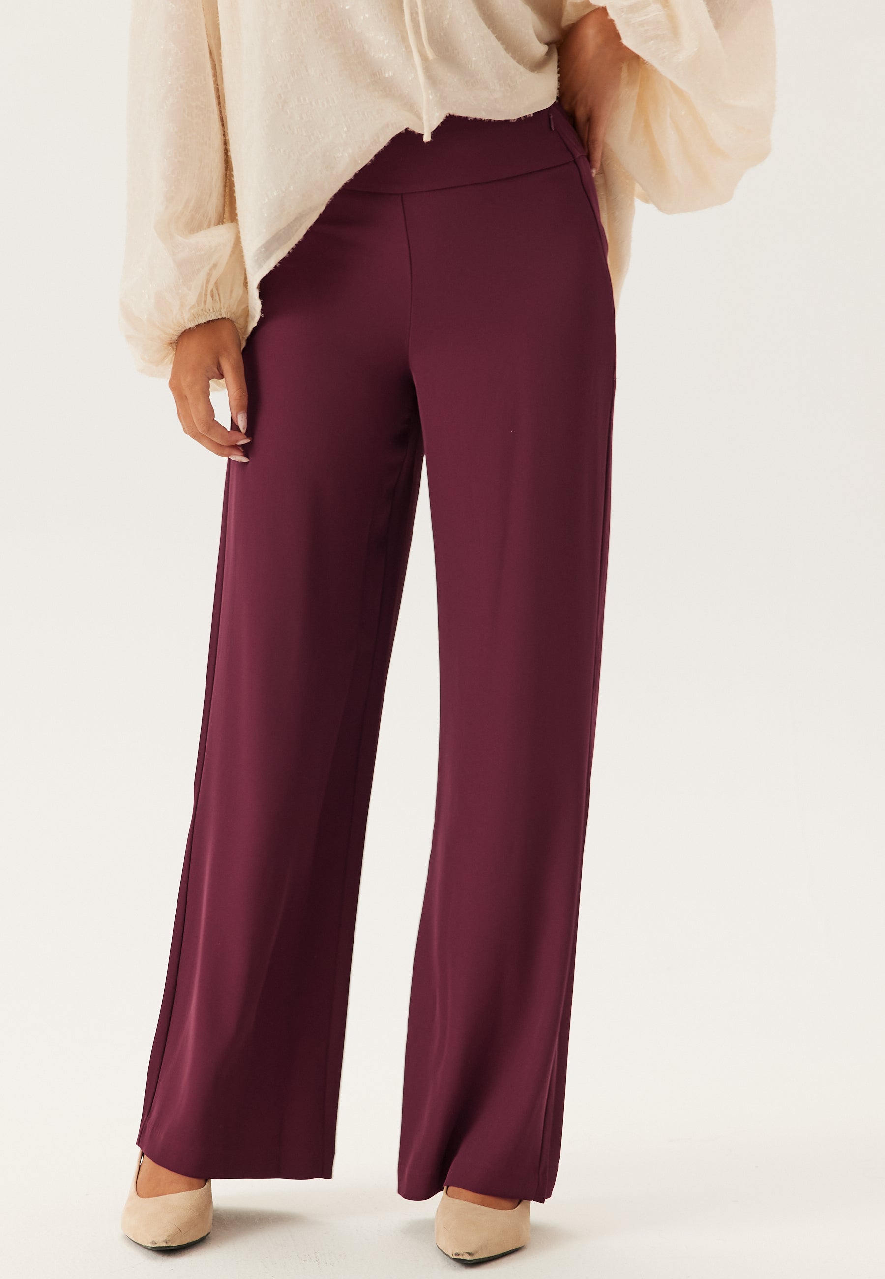 BUBBLEROOM Wide High Waist Pants
