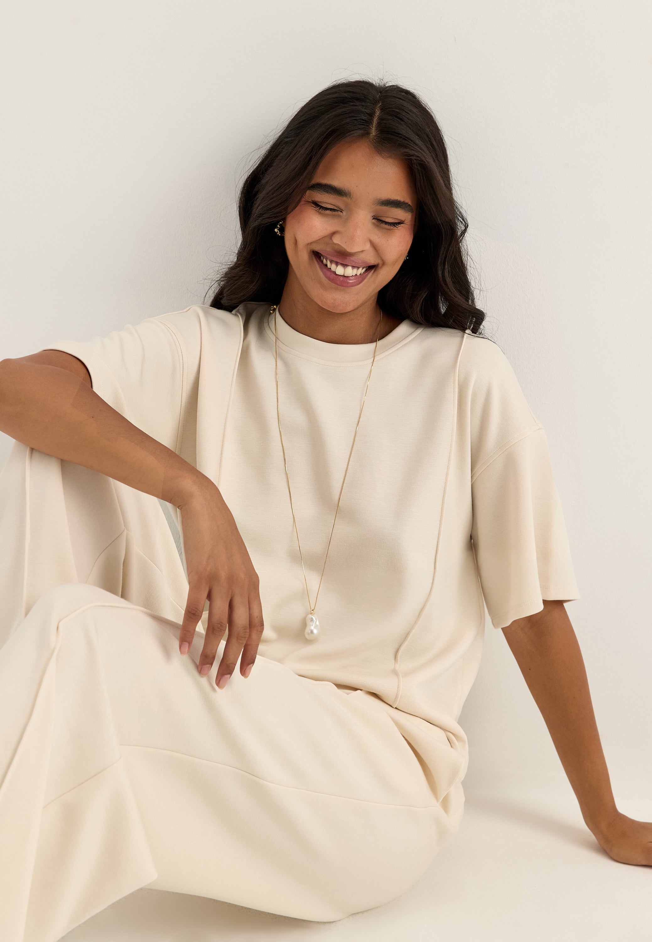 Se VILA Vitelana O-neck 2/4 SWEAT T-SHIRT hos Bubbleroom