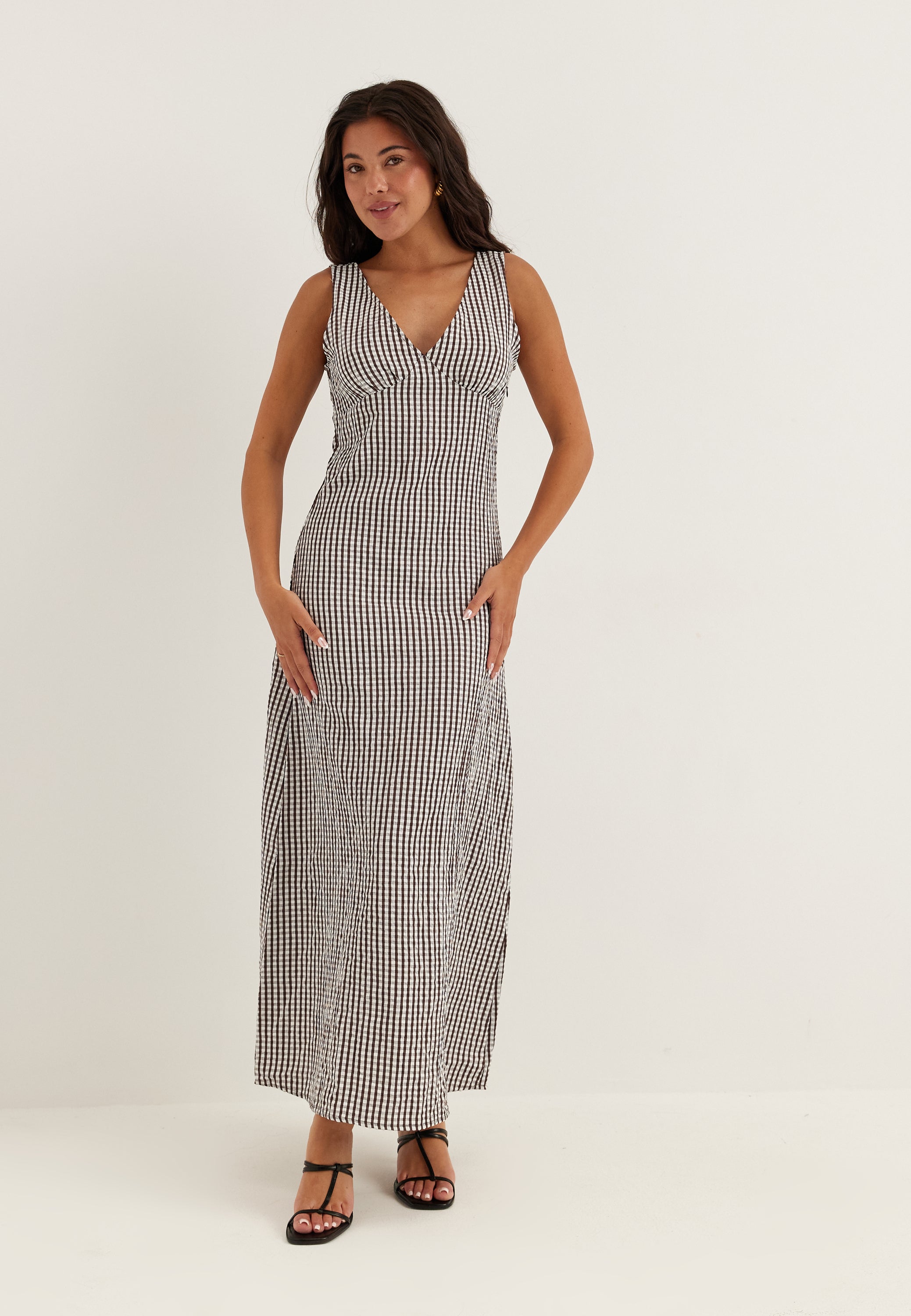 VILA Viterni S/L V-NECK ANKLE DRESS