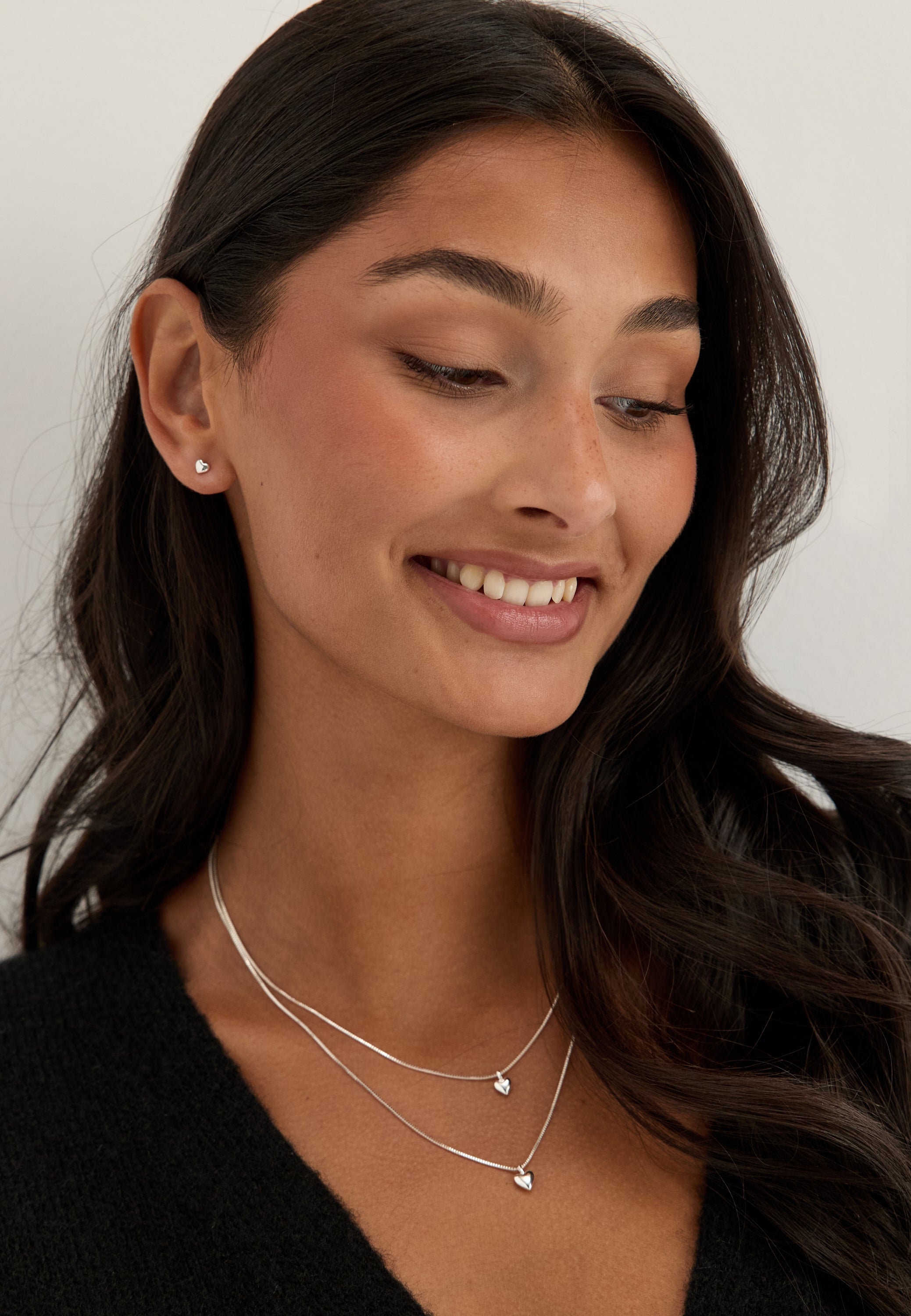 PILGRIM Penina Gift Set, Necklace & Earstuds, silver-plated