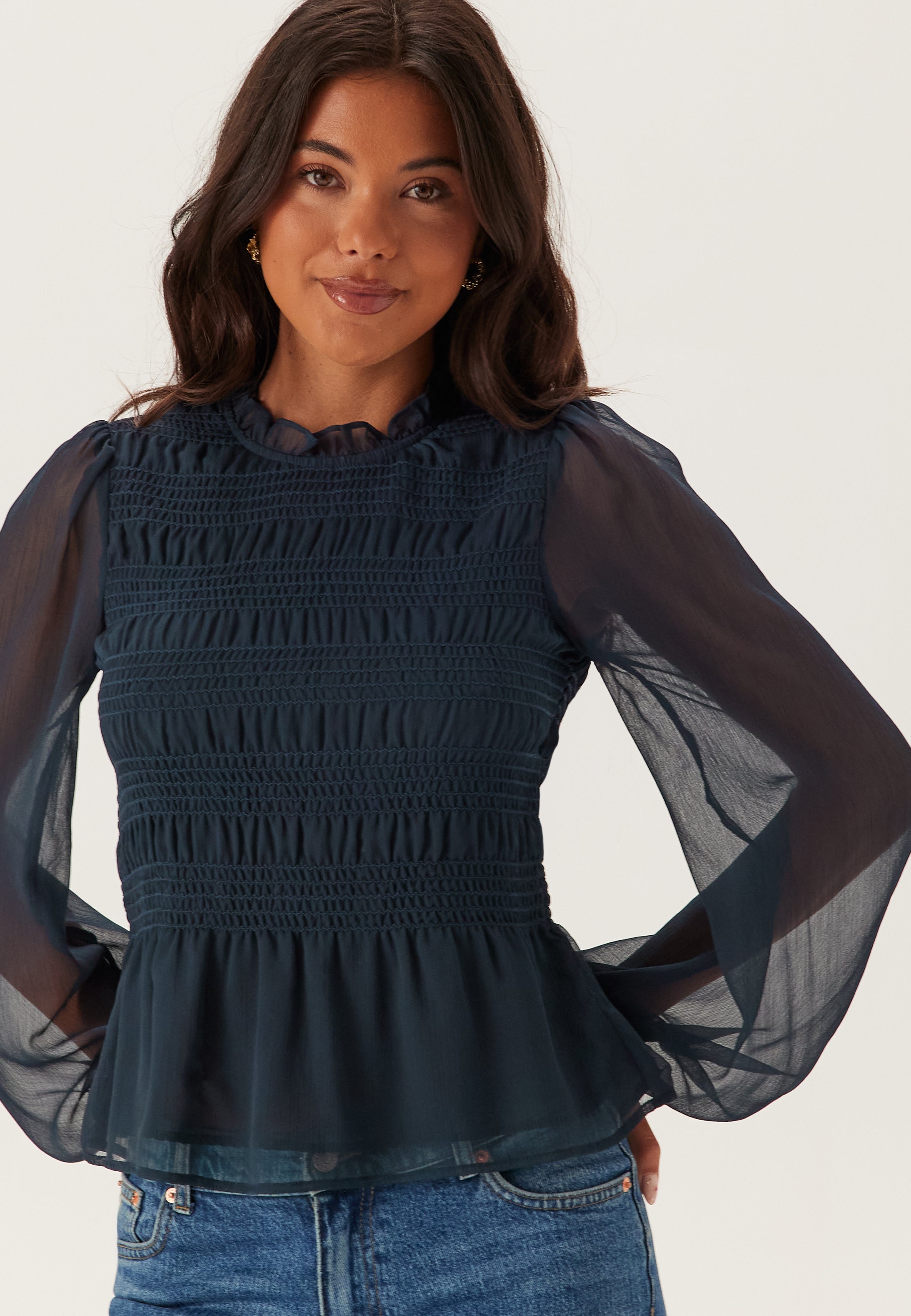 BUBBLEROOM Smock L/S Blouse