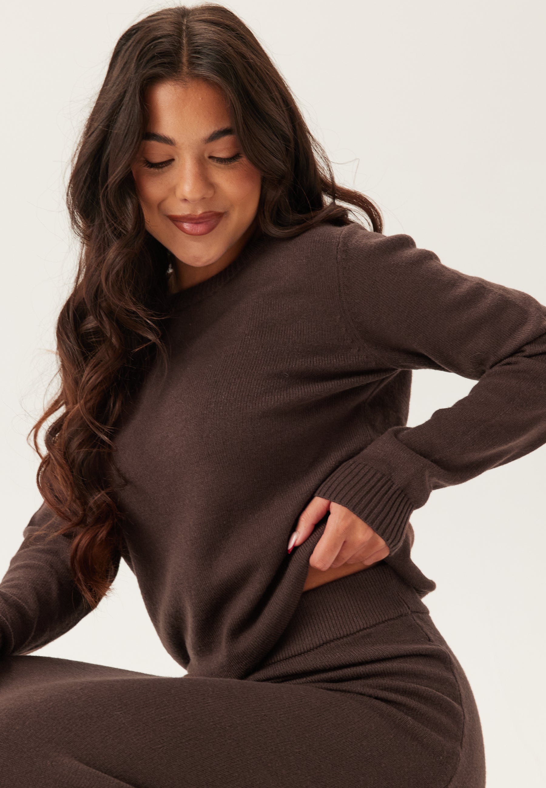 VILA Viril O-neck L/S KNIT TOP