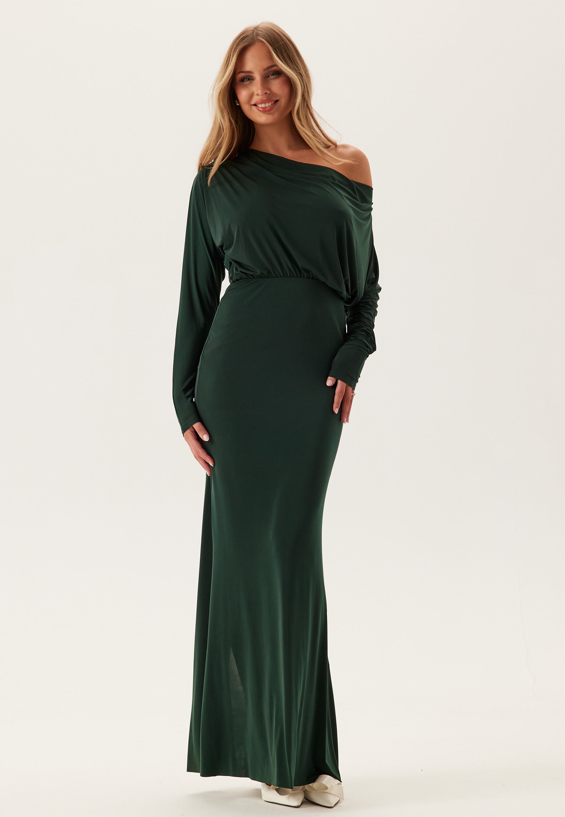 Goddiva Multi Way Long Sleeve Maxi Dress