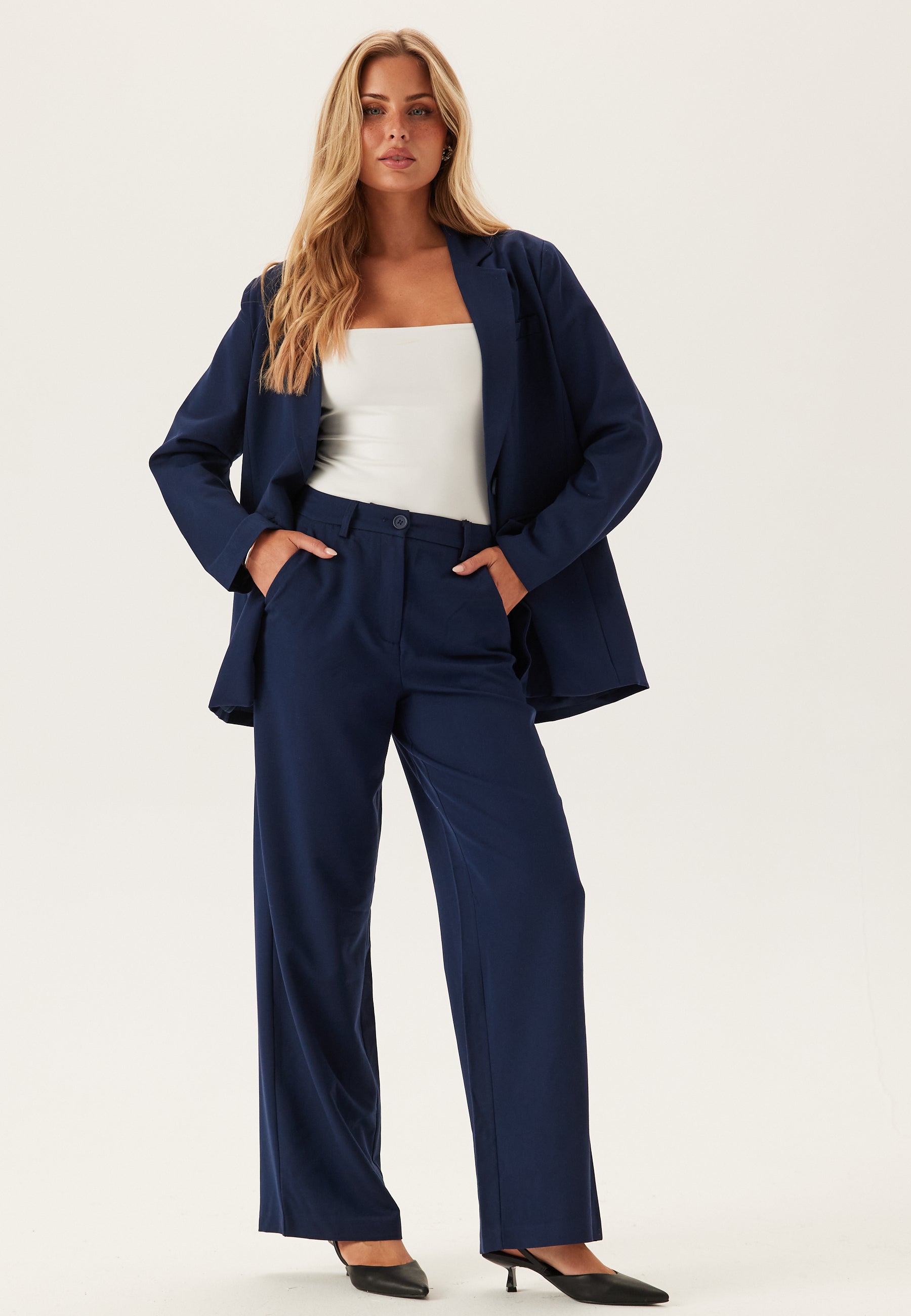 PIECES Pckamil Hw Wide Pant