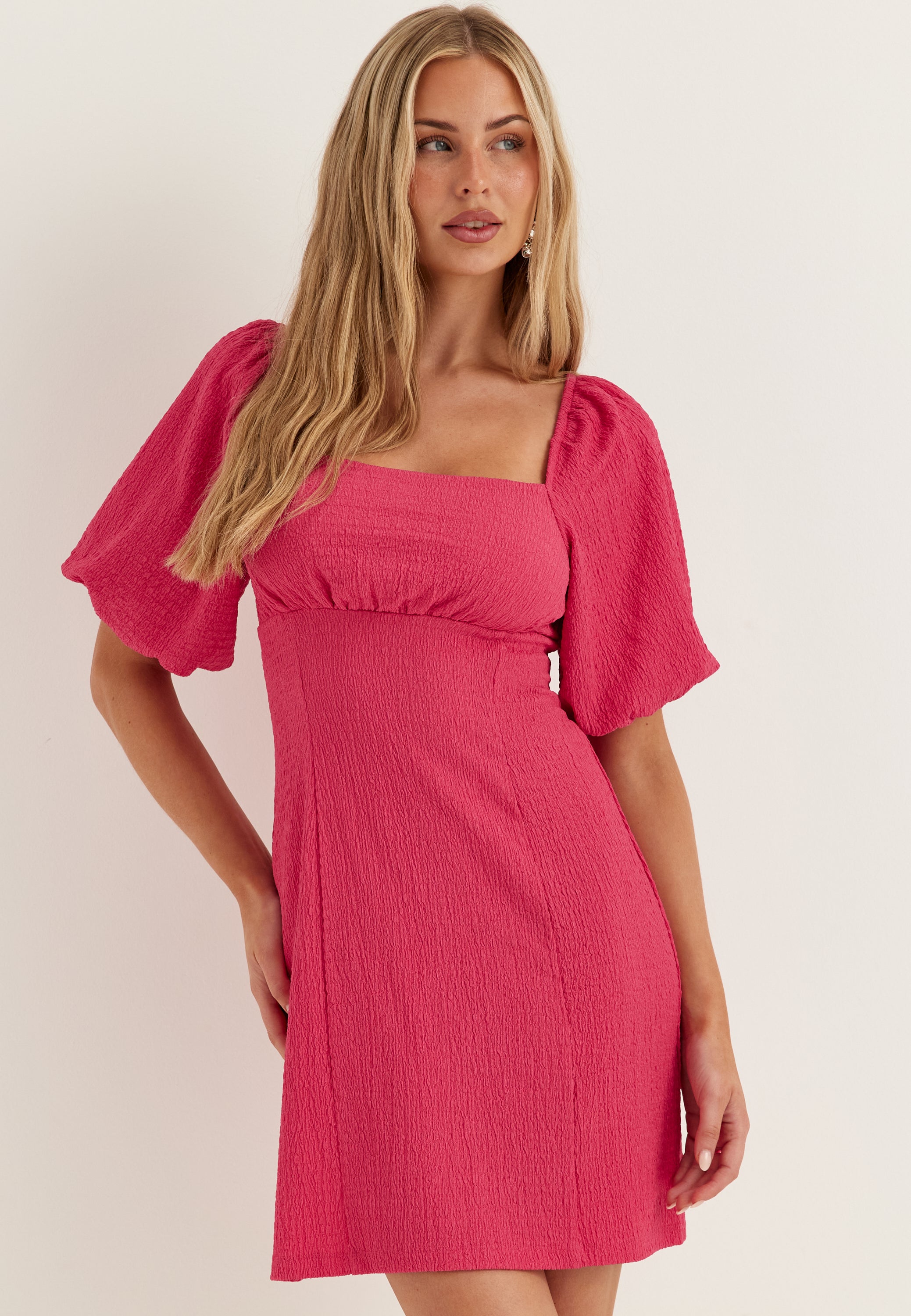 BUBBLEROOM Volume Sleeve Mini Dress
