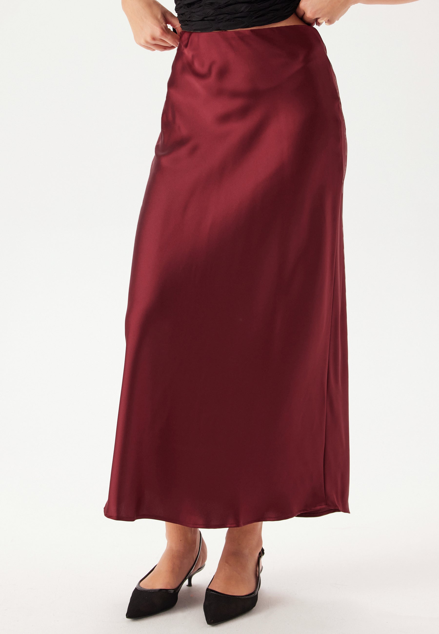 OBJECT Objsateen Mw Ancle Skirt