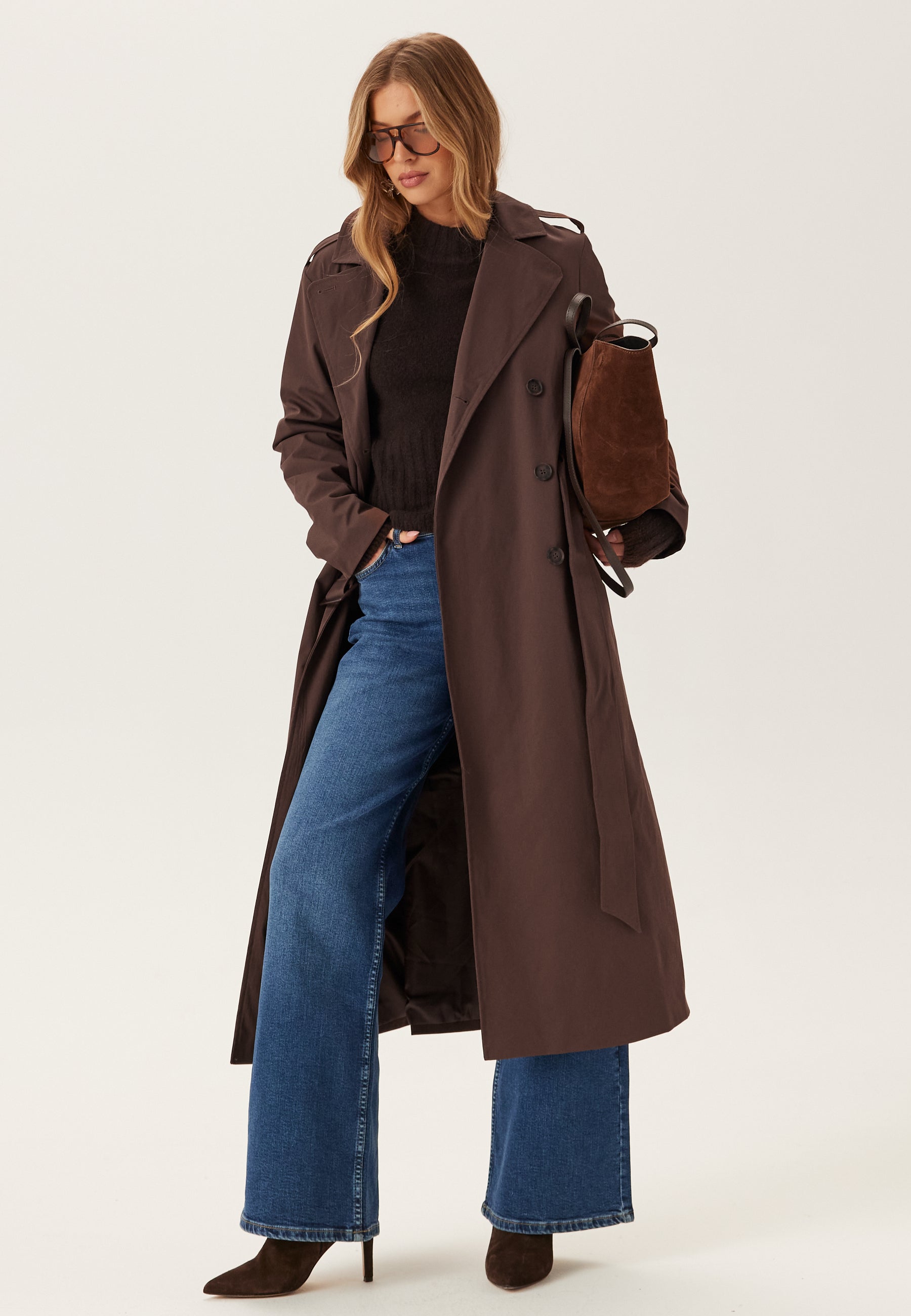BUBBLEROOM Long Trench Coat