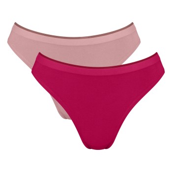 Sloggi Trusser 2P GO Sense High Leg Briefs Rosa modal Small Dame