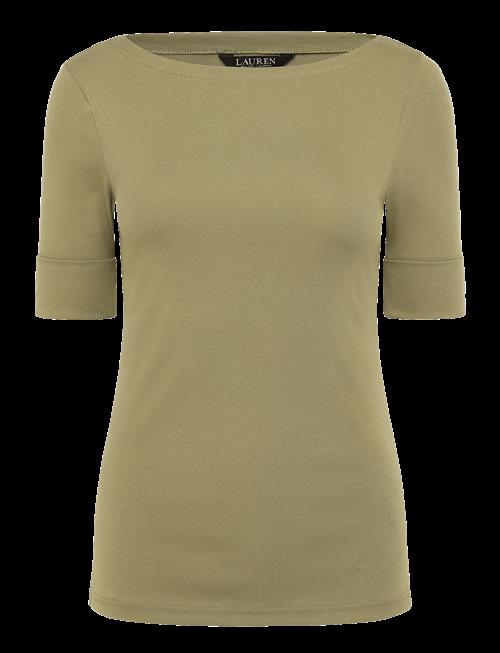 Lauren Ralph Lauren | Rfnd Strtch 1X1 Rib-Elb Slv Bt Nk T | XXL