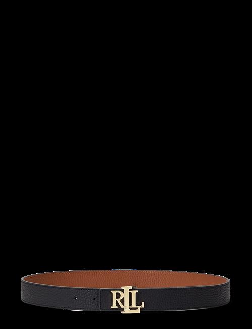 Lauren Ralph Lauren | Logo Reversible Pebbled Leather Belt | M
