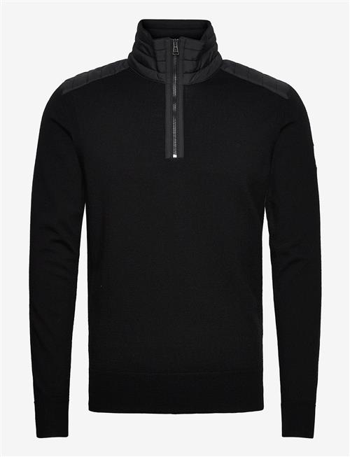 Belstaff | Kilmington Quarter Zip Jumper Black | XXL
