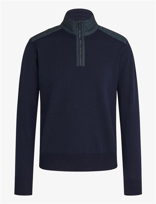 Belstaff | Kilmington Quarter Zip Jumper Washed Navy | XL