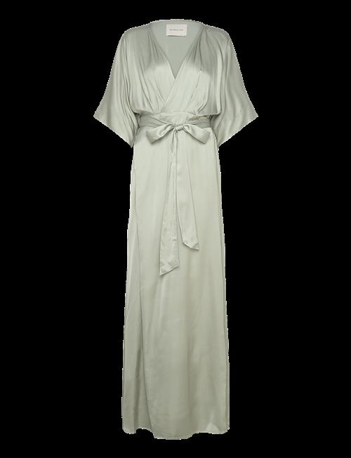 Malina | Lilly Wrap Satin Maxi Dress | XL