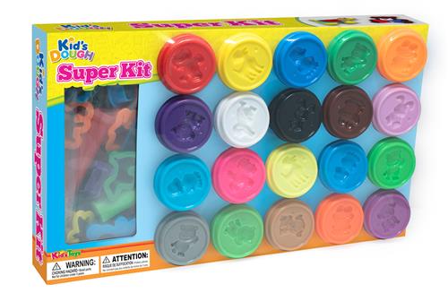 Kid's Dough Play Dough Super Kit, 20-pak  Multi-Onesize  Blå  One Size 3+ Years Drenge, Piger