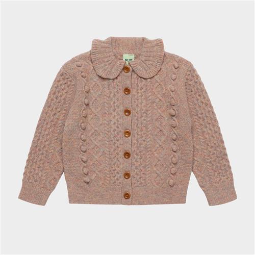 FUB Lambswool Aran Cardigan Tivoli Tivoli 90 cm  Lyserød  90 cm  Piger
