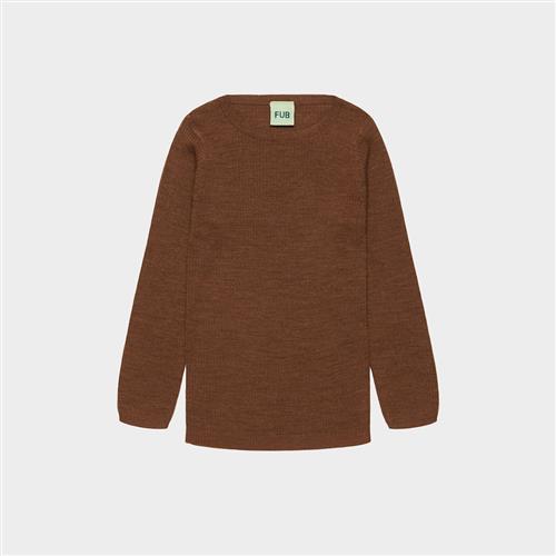 FUB Rib Blouse Hazel Melange Hazel Melange 140 cm  Beige  140 cm  Drenge, Piger