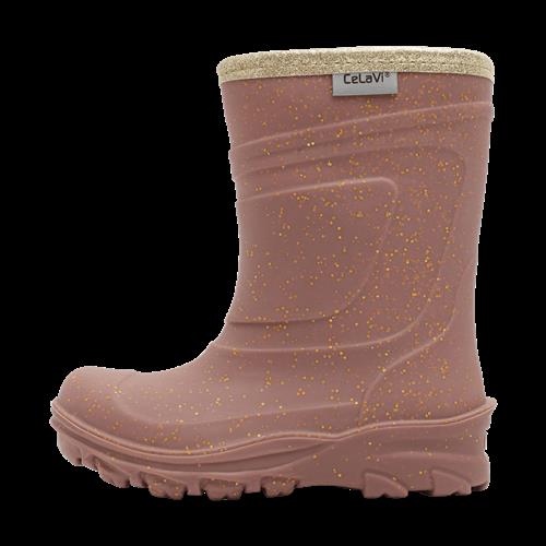 Celavi Thermal Wellies TPR - Embossed Burlwood Burlwood-27 EU  Lyserød  27 EU