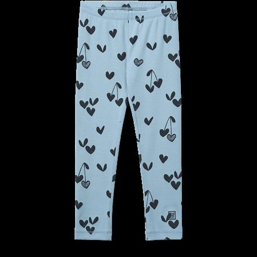 Liewood Marien Printed Rib Leggings Sweethearts Beach Blue Sweethearts Beach Blue 98/104 cm  Blå  98/104 cm  Drenge