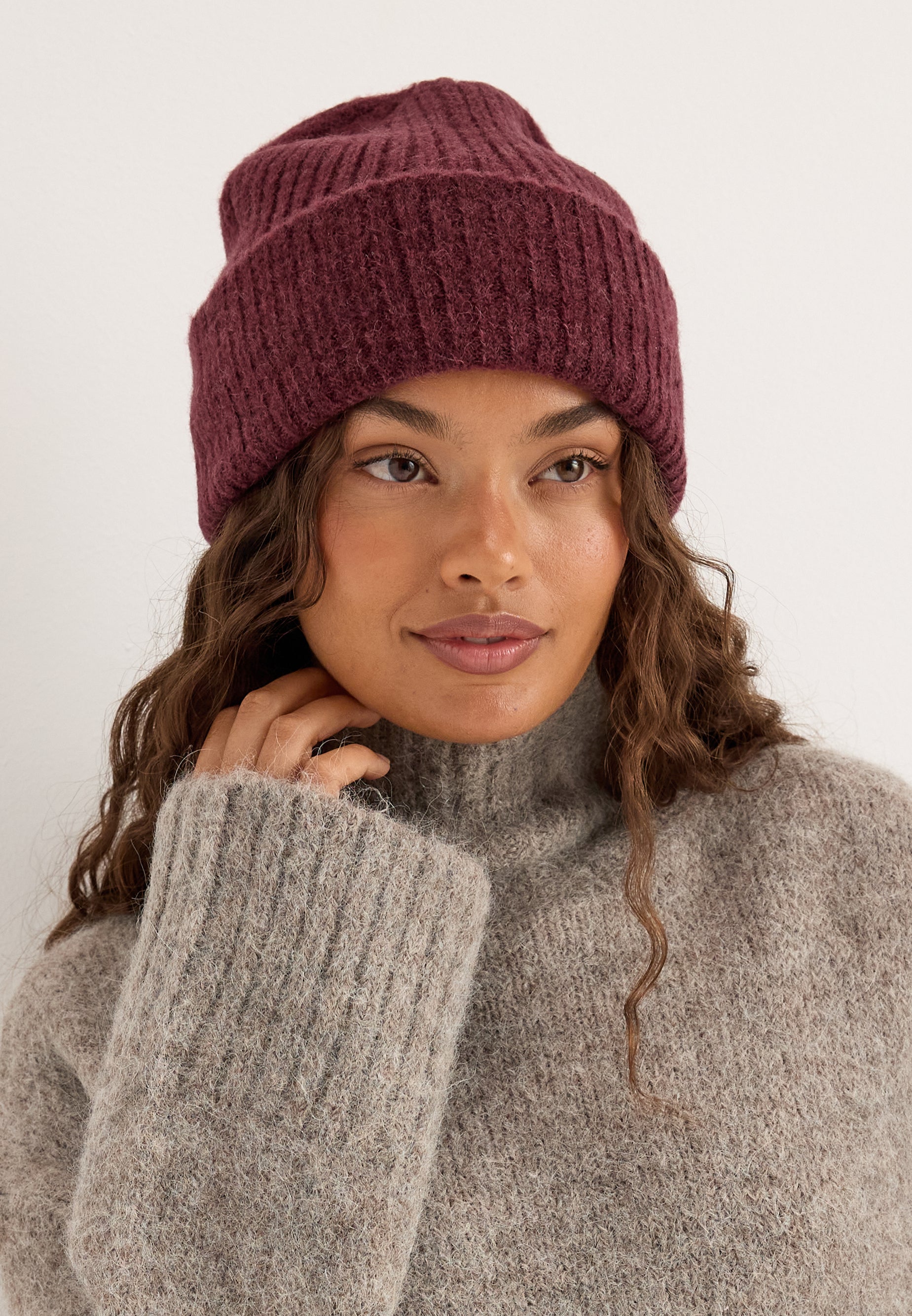 SELECTED Slflulu Wool Blend Knit Beanie