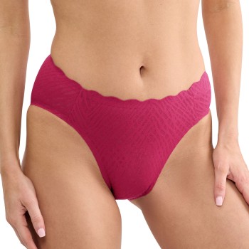 Sloggi Trusser ZERO Feel Bliss High Leg Brief Mørkrosa  X-Small Dame