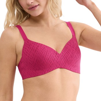 Sloggi BH ZERO Feel Bliss T-Shirt Bra Mørkrosa  Small Dame