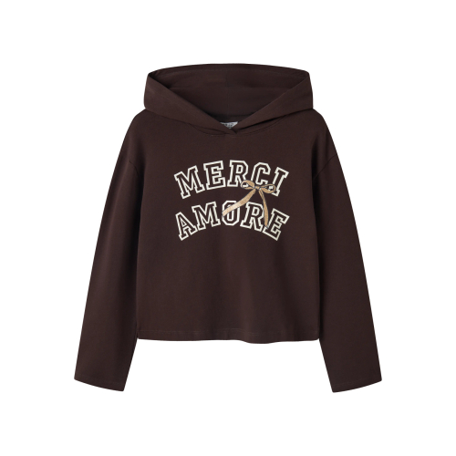 NAME IT Sweatshirt Viala Chocolate Plum Merci