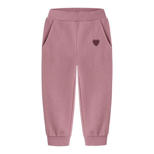 NAME IT Sweatpants Vima Lilas Heart Embroidery