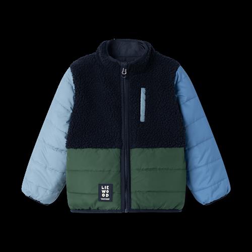 Liewood Franka Reversible Jacket Classic Navy Multi Mix Classic Navy Multi Mix 110 cm  Marineblå  110 cm  Drenge, Piger