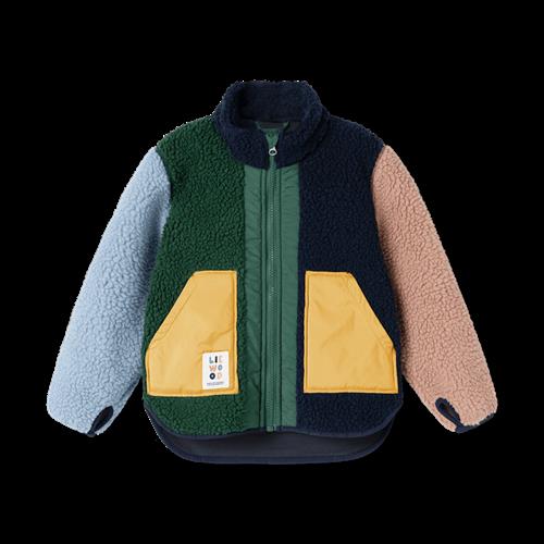 Liewood Noam Pile Jacket Garden Green Multi Mix Garden Green Multi Mix 98 cm  Grøn  98 cm  Drenge, Piger