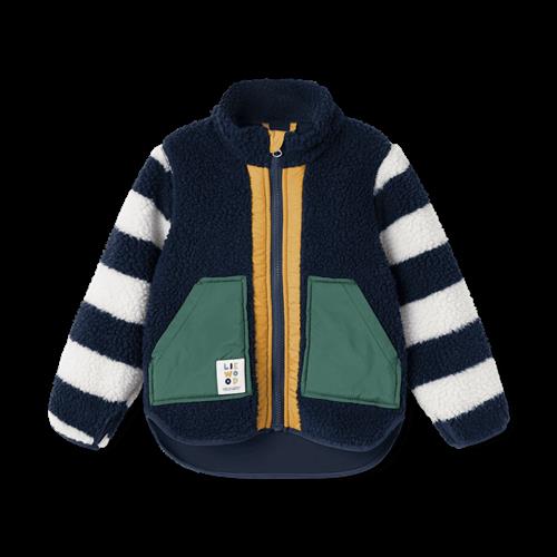 Liewood Noam Pile Jacket Classic Navy Multi Mix Classic Navy Multi Mix 92 cm  Marineblå  92 cm  Drenge, Piger