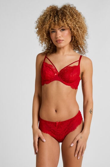 Hunkemöller Brasiliansk trusse Teddy Rød