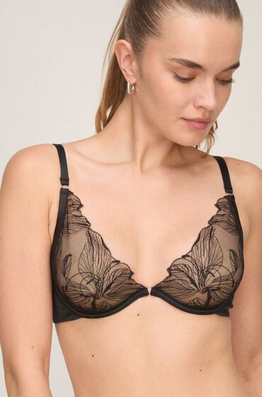 Hunkemöller Ikke-formstøbt bøjle-bh Ellen Sort