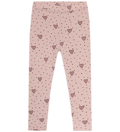 Hust and Claire Leggings - Uld/Viscobe - HCLaki Hearts - Dusty R