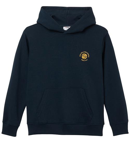 Fila Hættetrøje - Andalo - Relaxed Graphic Brushed - Dark Sapphi