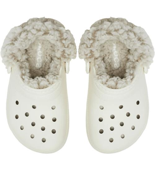 Crocs Sandaler - Classic Fleece Lined Clog K - Summit White