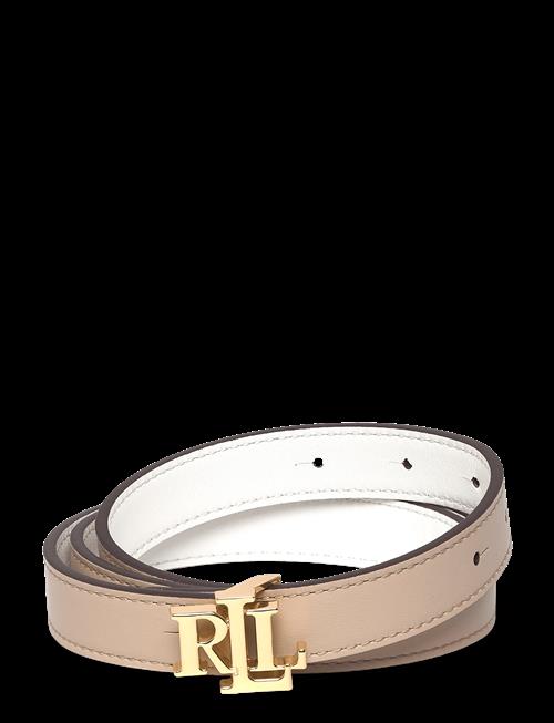 Lauren Ralph Lauren | Logo Reversible Leather Skinny Belt | XL