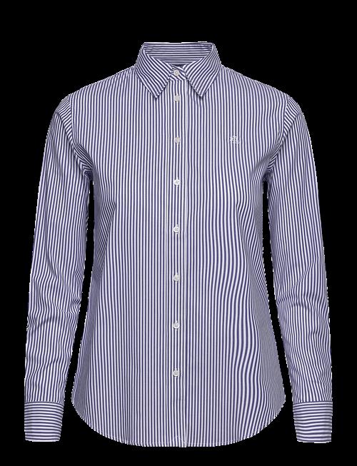 Lauren Ralph Lauren | Classic Fit Striped Cotton Shirt | L