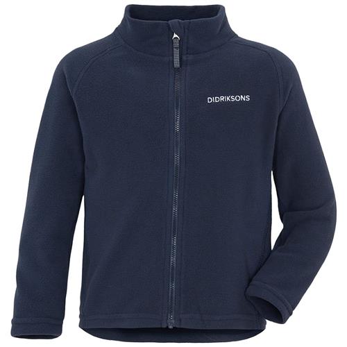 Didriksons Monte Kids Fleecejakke Navyblå Navy-110 cm  Marineblå  110 cm  Drenge, Piger