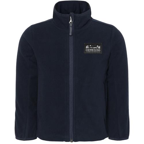 Didriksons Muskot Kids Fleece-jakke Dark Night Blue Dark Night Blue-90 cm  Blå  90 cm  Drenge, Piger