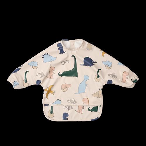 Liewood Merle Printed Cape Bib Dino Roar Sandy Dino Roar Sandy One Size  Beige  One Size  Drenge, Piger