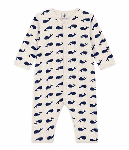 Petit Bateau Footless Baby Sleepsuit Montelimar Medieval Montelimar Medieval 3 Months  Creme  3 måneder  Drenge, Piger