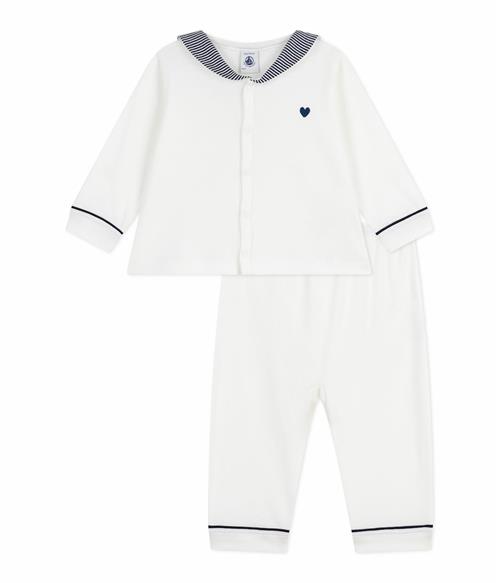 Petit Bateau 2-Piece Baby Set Marshmallow Marshmallow 18 Months  Hvid  18 måneder  Drenge, Piger