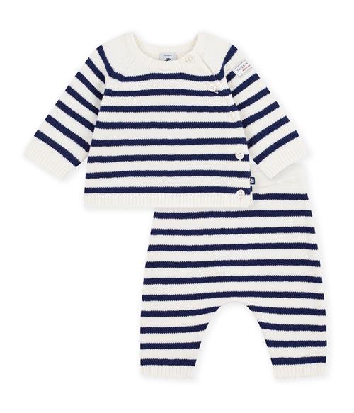 Petit Bateau 2-delt Babysæt Marshmallow Soir  Marshmallow Soir 6 Months  Hvid  6 måneder  Drenge, Piger