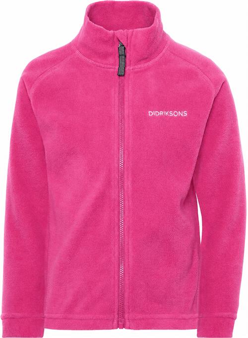 Didriksons Monte Jakke Med Gennemgående Lynlås Cactus Pink  Cactus Pink 100 cm  Lyserød  100 cm  Drenge, Piger