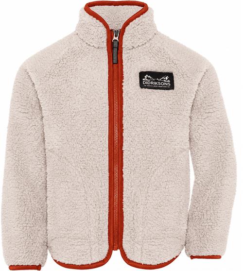 Didriksons Gibbs Kids Fullzip 2 Beach Beige Rust Beach Beige Rust 120 cm  Beige  120 cm  Drenge, Piger
