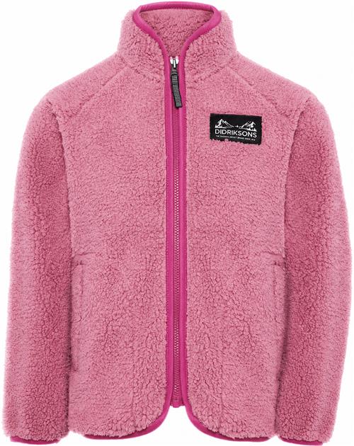 Didriksons Gibbs Kids Fullzip 2 Heather Pink Cactus Pink Heather Pink Cactus Pink 90 cm  Lyserød  90 cm  Drenge, Piger