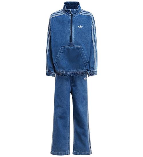 adidas Originals Sæt - Denim - Jeans/Bluse - Medium Blue Denim