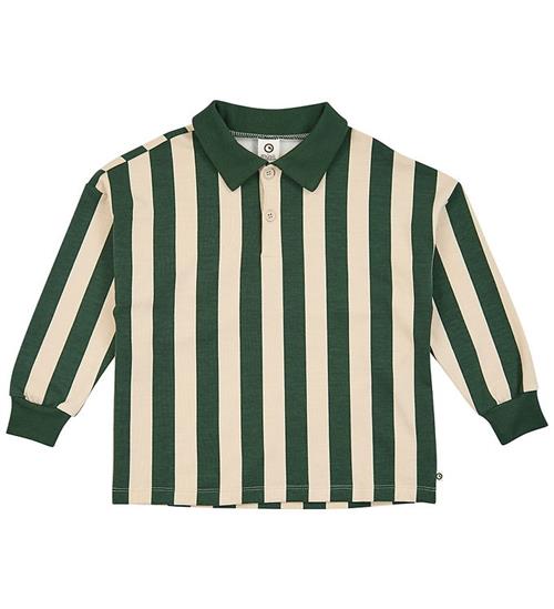 Müsli Polo - Sweat - Stripe - Oak/Forest Green